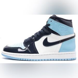 Nike Air Jordan 1 high patent unc blue W9
